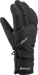 Dámske lyžiarské rukavice LEKI SVEIA GTX LADY BLACK 